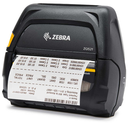 zebra斑馬ZQ521高級(jí)4英寸寬標(biāo)準(zhǔn)移動(dòng)打印機(jī)